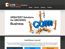 Tablet Screenshot of linkfiresolutions.com